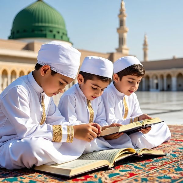 A teacher helping a student memorize