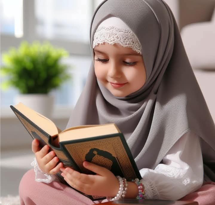 Child learning Quran